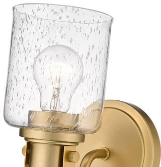 Zlite 340-1S-HG 1-Light Wall Sconce, Clear Seeded