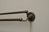 Woodrich 24" Double Towel Bar, Aged Pewter