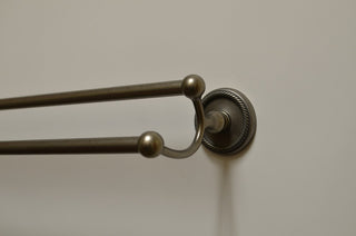 Woodrich 24" Double Towel Bar, Aged Pewter