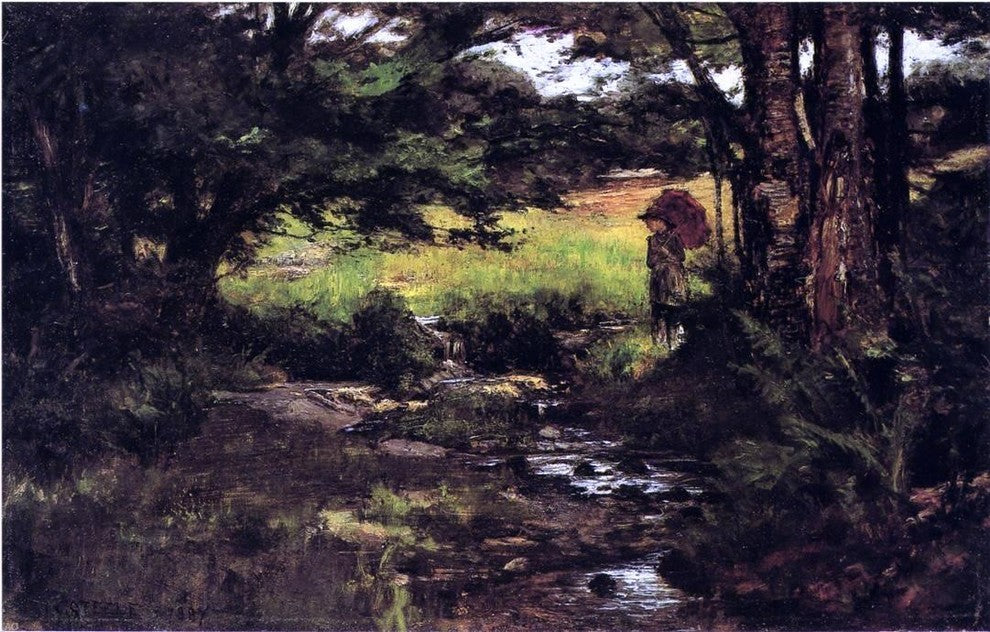 Theodore Clement Steele Brook in Woods Wall Decal