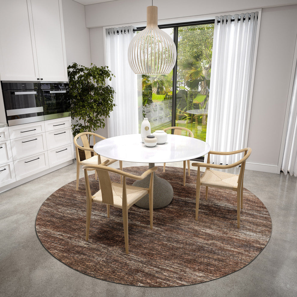 Dalyn Ciara CR1 Chocolate 6'x6' Round Rug