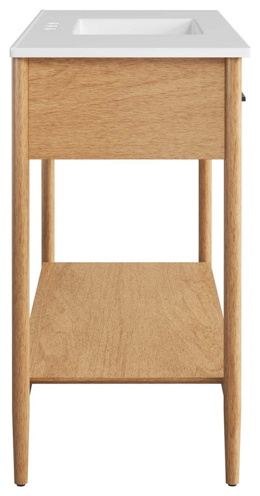 Zaire 48" Single Sink Bathroom Vanity - Natural White