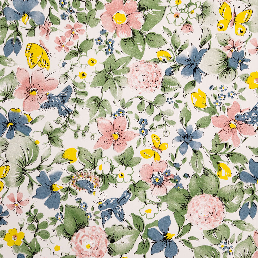 Flower Paradise - Vinyl Self-Adhesive Wallpaper Prepasted Wall Decor (Roll)
