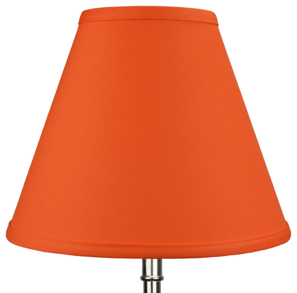 Fenchel Shades 5"x11"x9" Empire Lamp Shade, Linen Carrot
