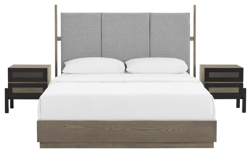 Merritt 3 Piece Bedroom Set, Oak