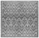 Malibu Ikat Indoor/Outdoor Rug, Charcoal, 7'10" Square