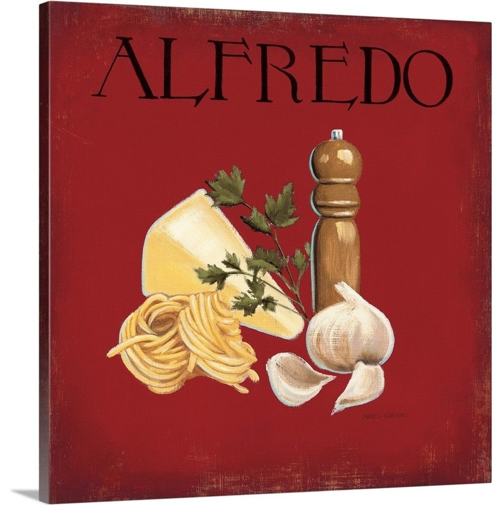 Italian Cuisine III Wrapped Canvas Art Print, 30"x30"x1.5"