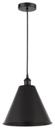 Innovations 616-1P-BK-MBC-12-BK 1-Light Mini Pendant, Matte Black