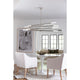 Wick Chandelier, Polished Nickel