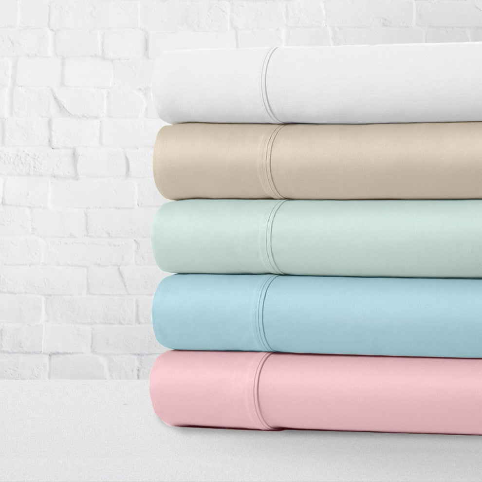 100% Cotton Percale 300TC 4-Piece Sheet Set