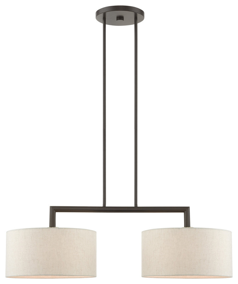 English Bronze Timeless, Transitional, Linear Chandelier