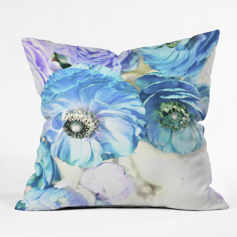 Lisa Argyropoulos Whispered Blue Outdoor Throw Pillow, Small