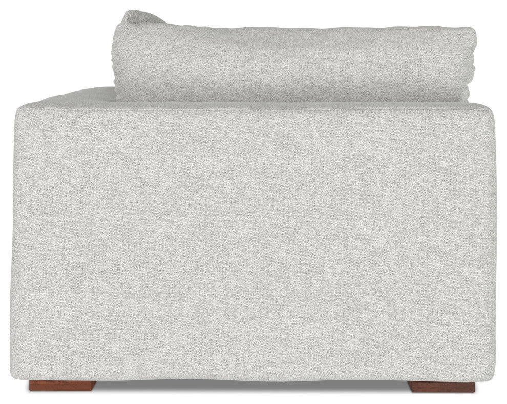 Jasmine Right-Arm Sofa Module in Performance Fabric, Cloud Gray