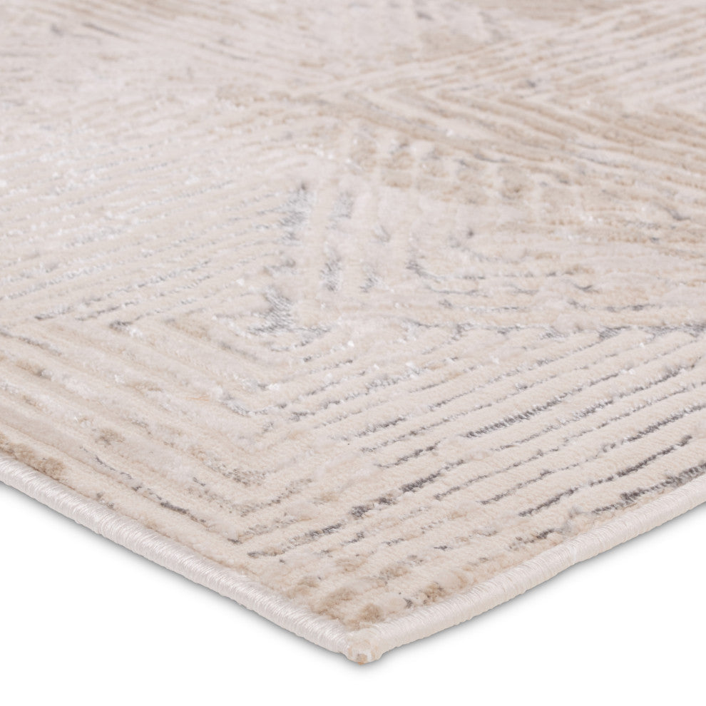 Jaipur Living Rehan Geometric Light Gray/Silver Area Rug 7'10"X10'6"