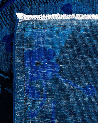 Overdyed, One-of-a-Kind Hand-Knotted Area Rug Blue, 6'1"x9'3"