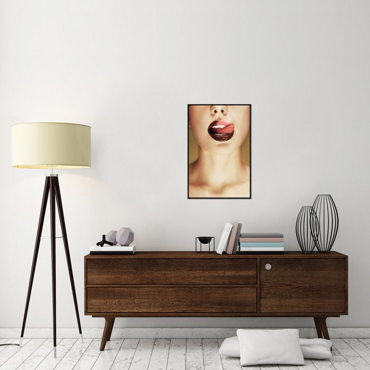 "Chocolate" Framed Canvas Giclee by Vladimir Katiev, 21x31"