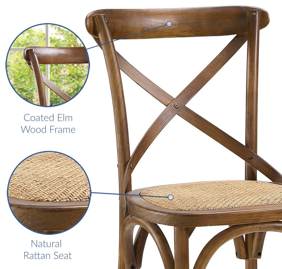 Gear Dining Side Chair, Walnut