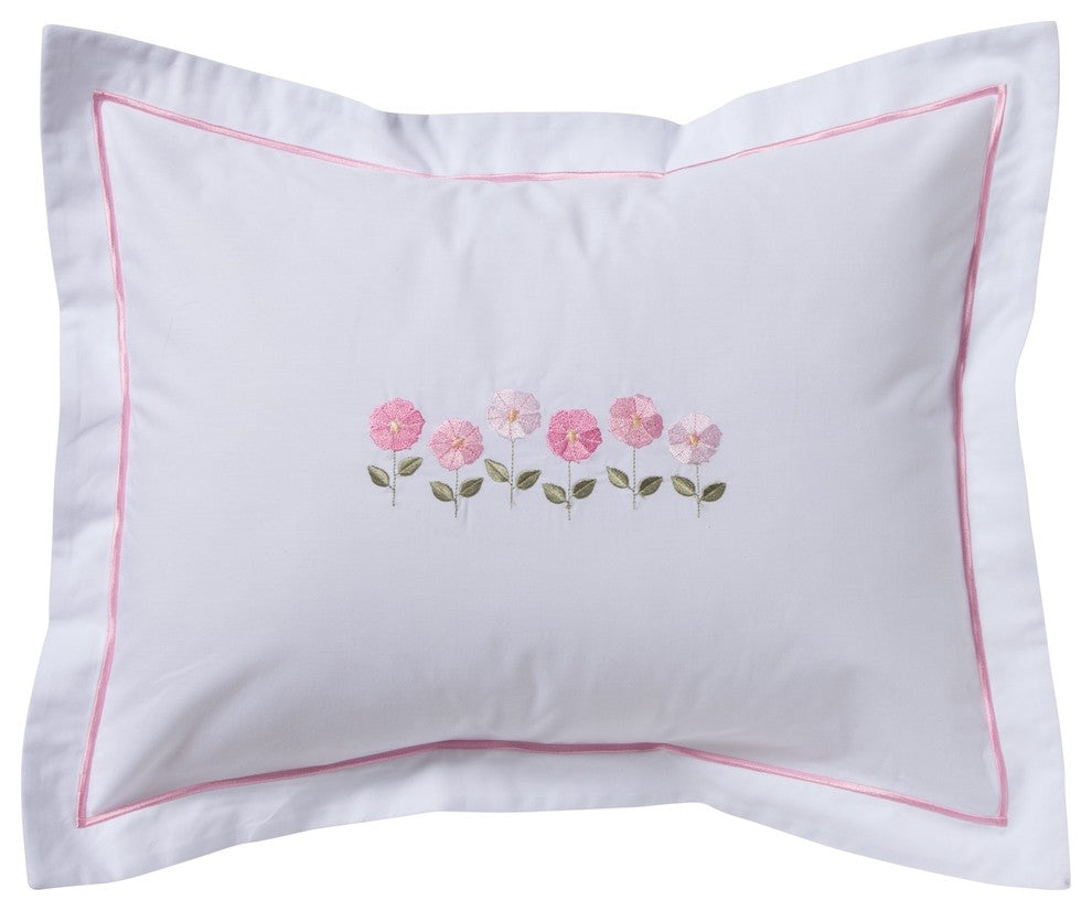Boudoir Pillow Cover, Row of Flowers