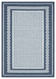 Nimes Textured Border Area Rug, Dark Blue, 7'10"x9'10"