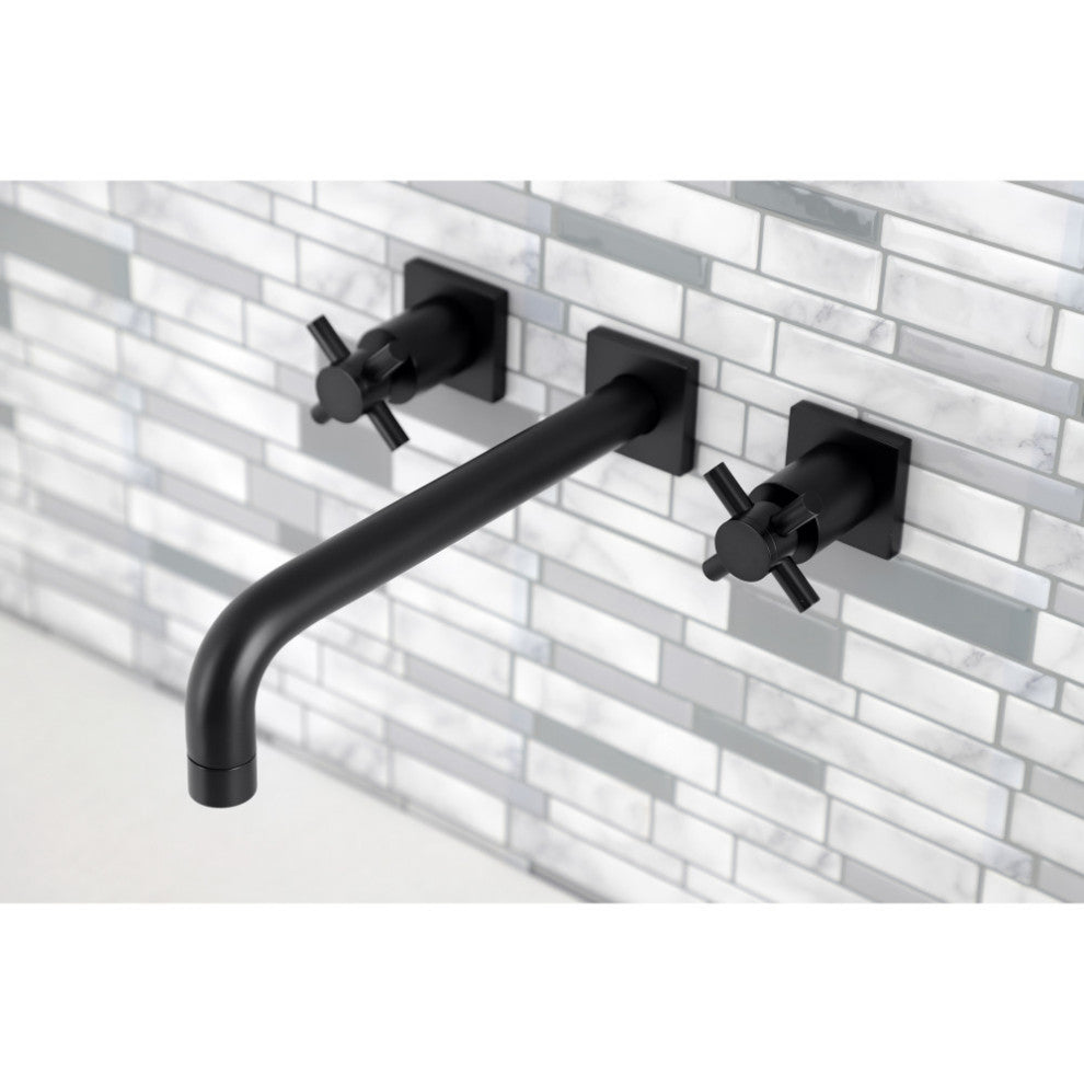 KS6020DX Wall Mount Tub Faucet, Matte Black