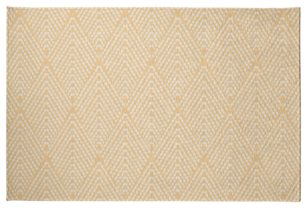 Lifeflor Diamond Spring Chenille Rug, Corn Yellow, 4'x6'