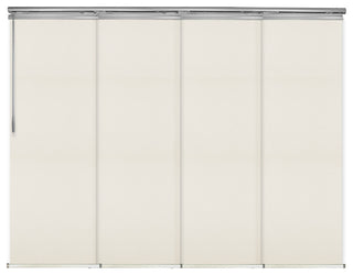 Elza 4-Panel Track Extendable Vertical Blinds 48-88"W