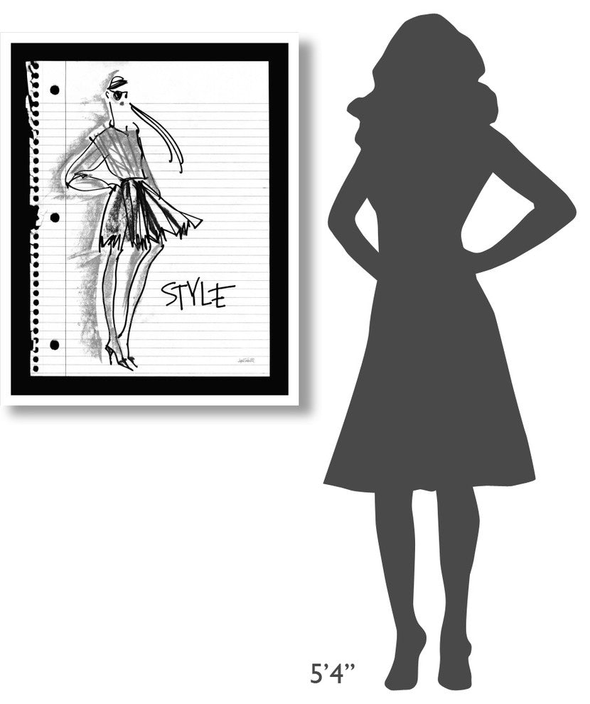 "Doodle Style" Digital Paper Print by Anne Tavoletti, 30"x37"