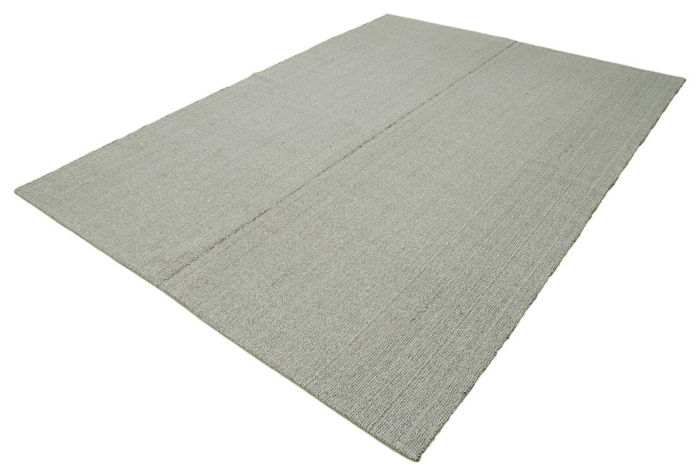 Rug N Carpet - Hand-knotted Turkish 6' 11'' x 10'  Modern Design Wool Kilim Rug