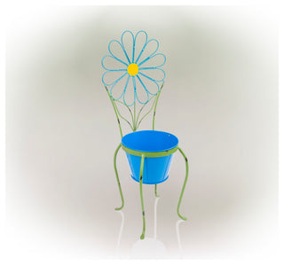 Blue Flower Planter Stand