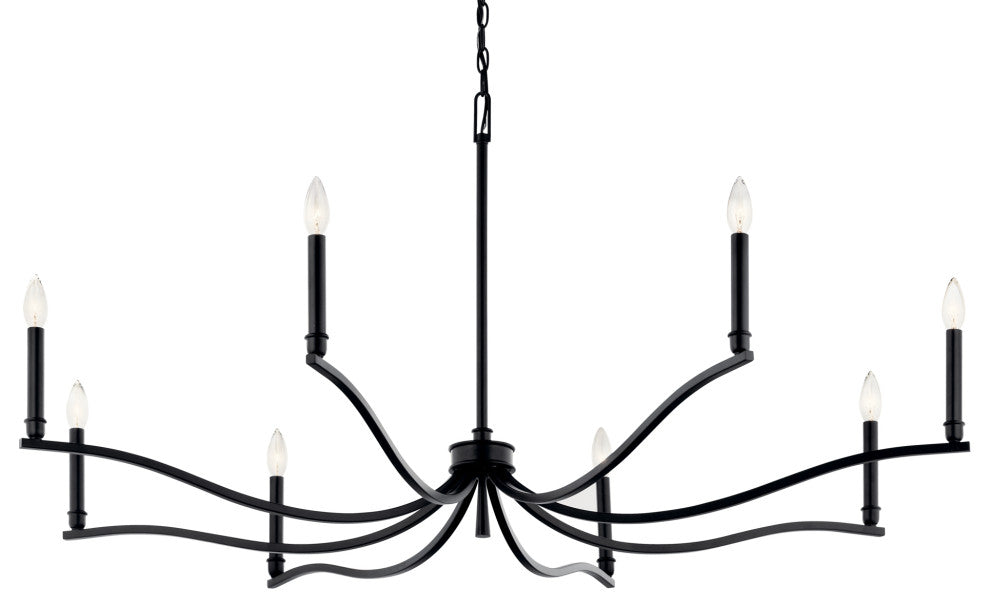 Malene Chandelier, Black, 52 Inch