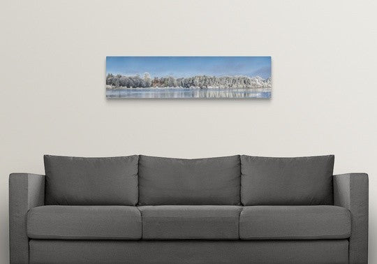 "Panorama pas du houx" Wrapped Canvas Art Print, 48"x12"x1.5"