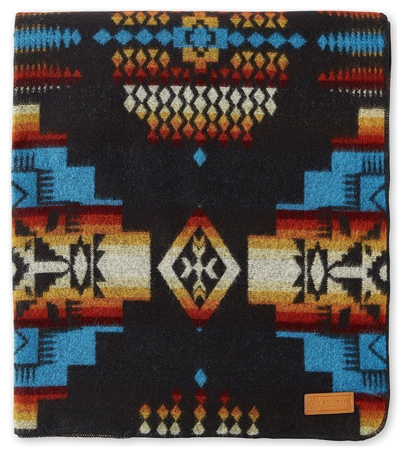 Sunset Tribal Print Throw Blanket
