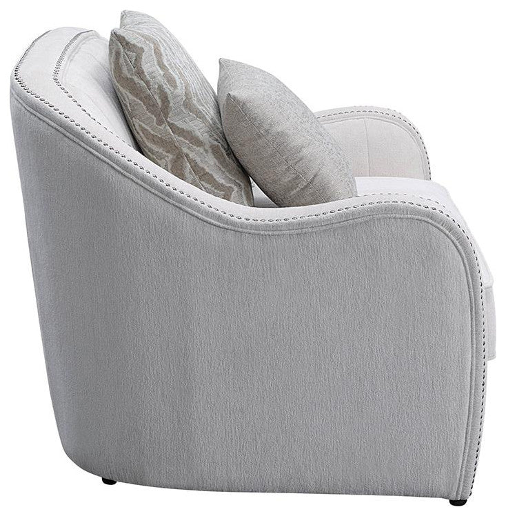 Lv00580, Chair With 2 Pillows, Beige Linen, Mahler