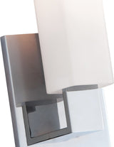 Livingston Single Light 14" Tall Bathroom Sconce, Satin Nickel