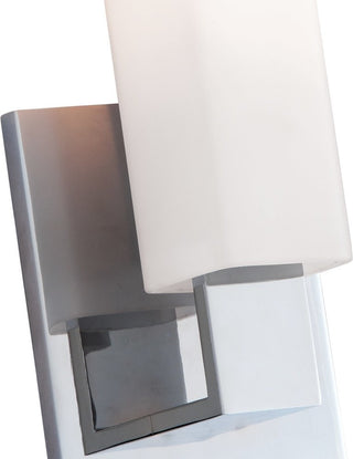 Livingston Single Light 14" Tall Bathroom Sconce, Satin Nickel