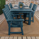 Glennville 7-Piece 42x84 Dining Set, Weathered Acorn, Nantucket Blue