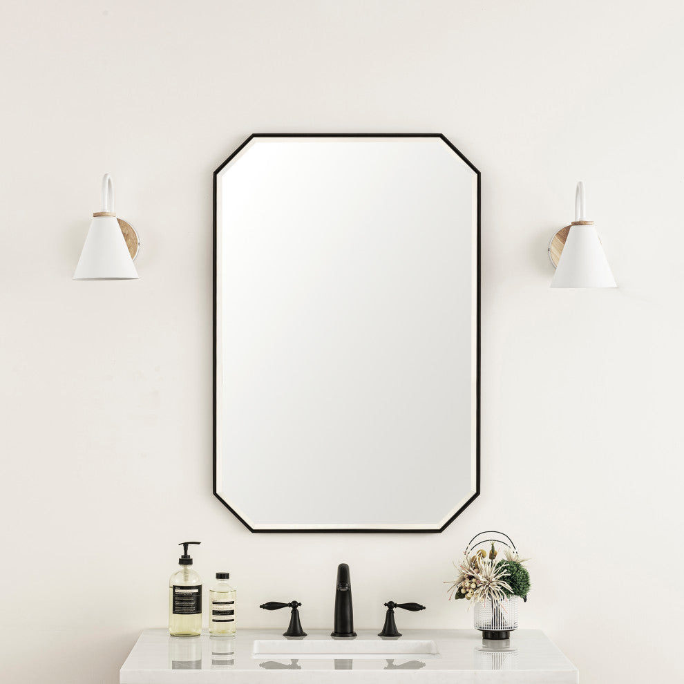Rohe 24" Mirror, Matte Black