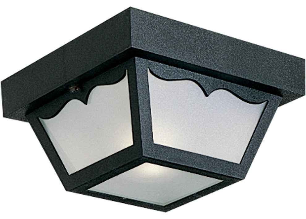 1-Light Close-To-Ceiling, Black