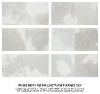 Kings Luxe Tradition Square Silver Ceramic Wall Tile