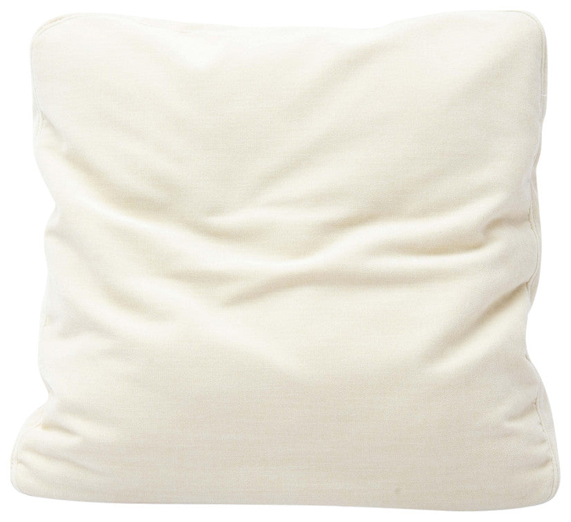 Tipsy Rose Floppy Pillow, Cream, 20x20"
