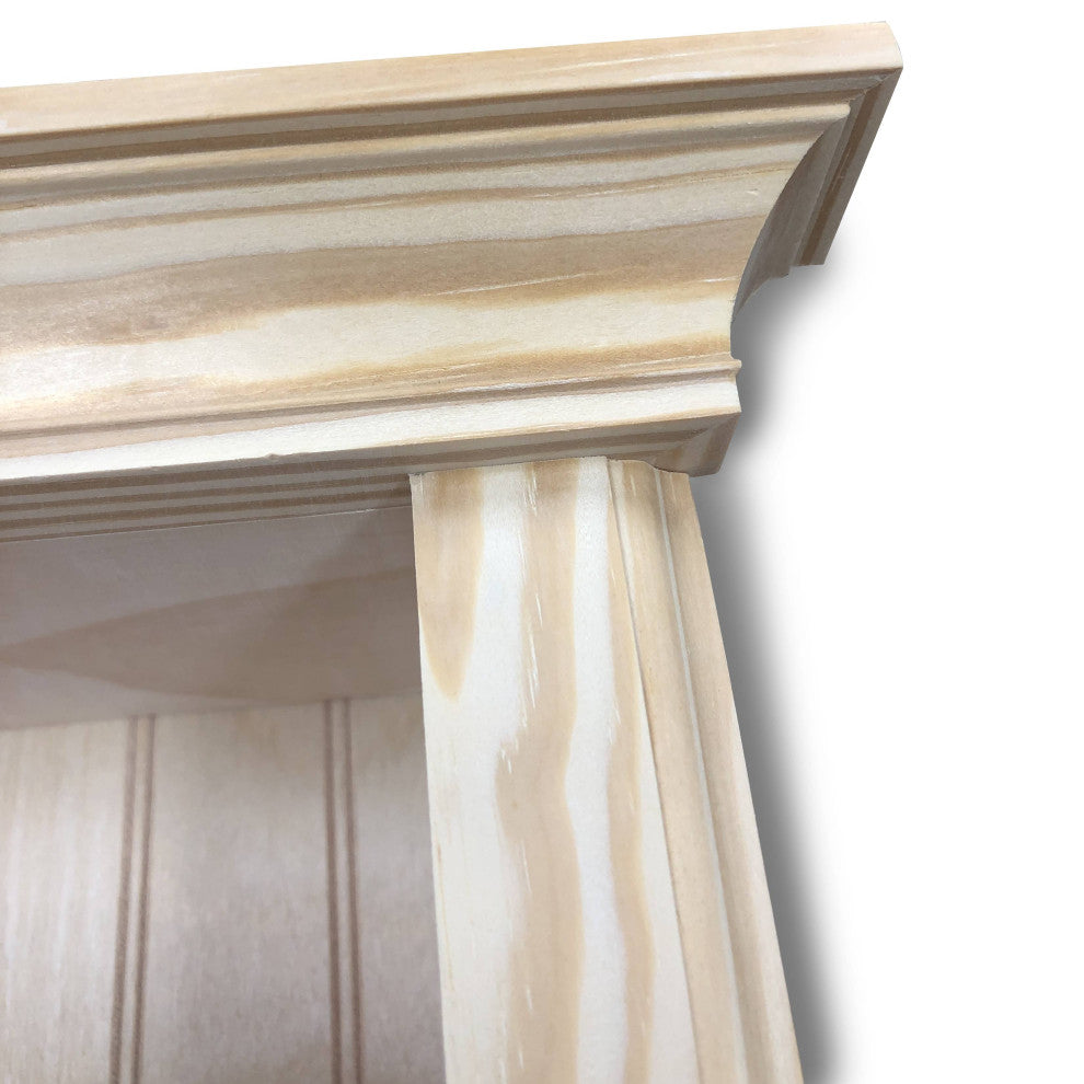Tampa Recessed Solid Wood Toilet Paper Holder 7 x 8.5, Unfinished