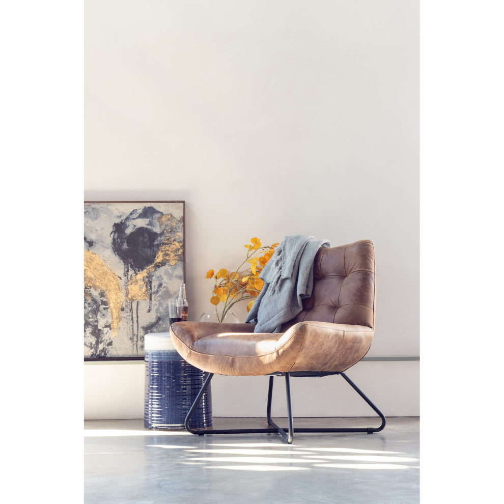 Modern Graduate Lounge Chair Cappuccino - Brown