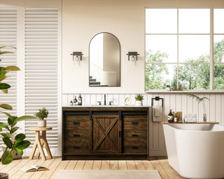 Home Living 54" Single Bathroom Vanity, Expresso