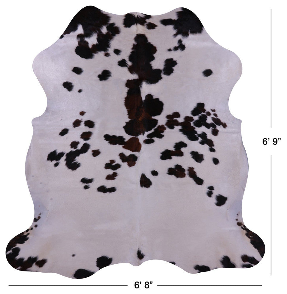 Natural Cowhide Rug 6' 9" X 6' 8" C2410