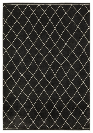 Oriental Weavers Raylan RAY12 Geometric Rug, Black, 6'7"x9'6"