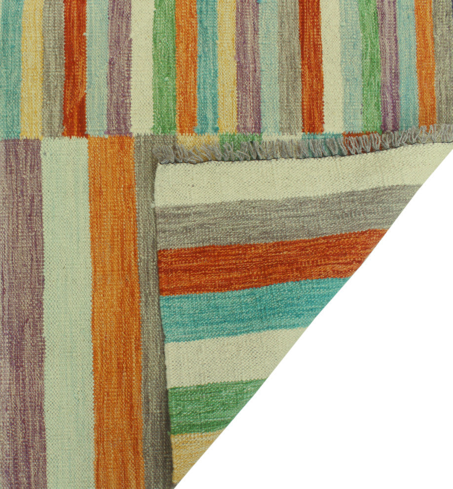 Winchester Kilim Chauncel Rust/Green Rug, 5'0x6'4