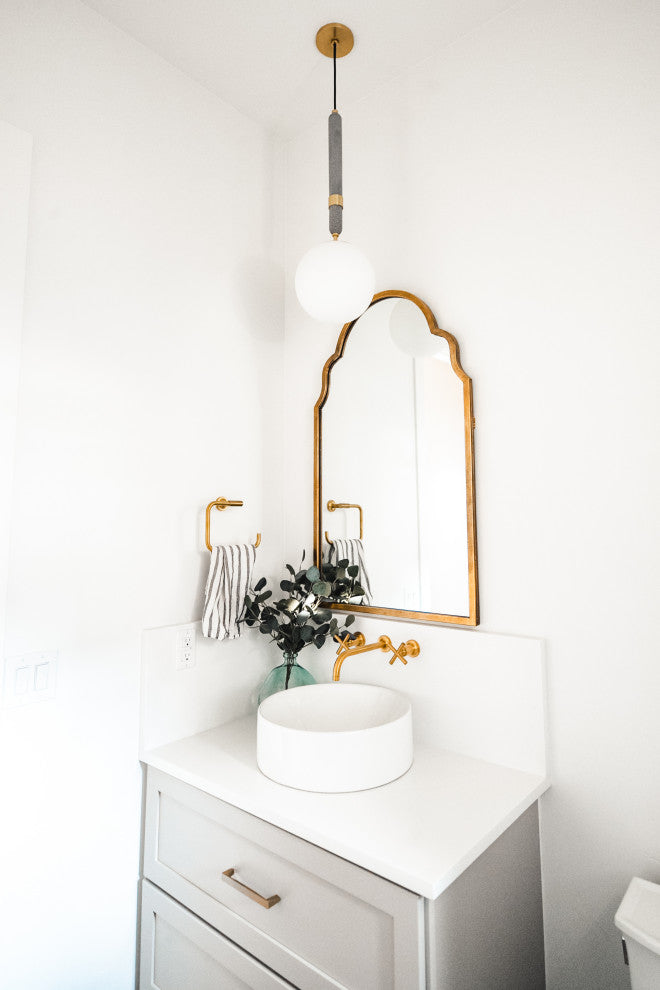 Brielle 1-Light Large Pendant, Aged Brass