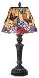 Butterfly and Peony Tiffany Table Lamp