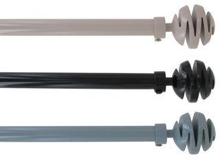 Extendable Curtain Rod Set 49 to 82 L -Diam