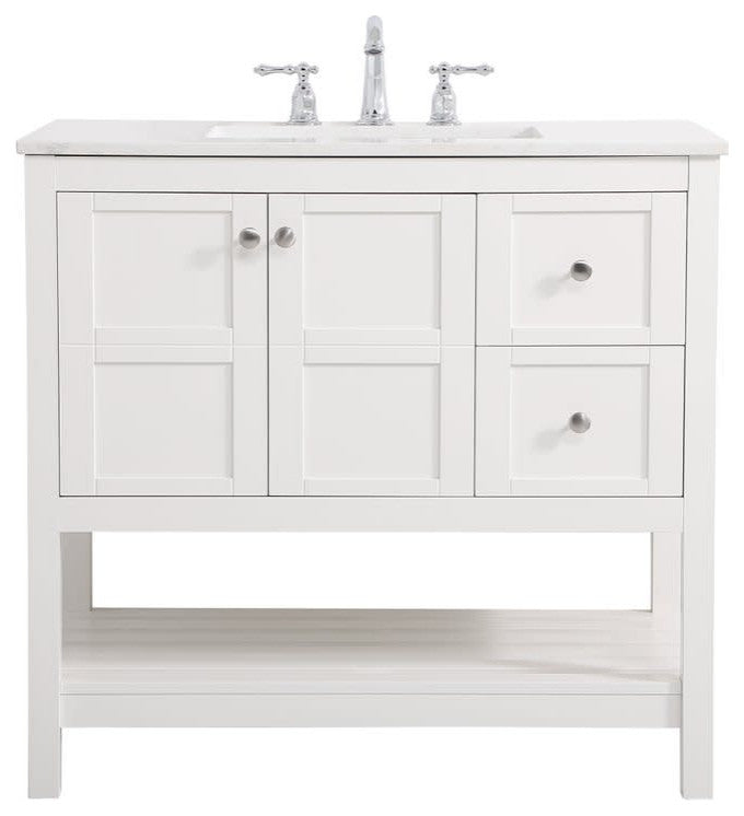 Elegant Lighting VF16436 Theo 36" - White